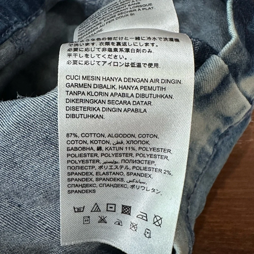 Bebe rare mini denim bodycon dress Sz 0 washed blue color - Picture 6 of 8